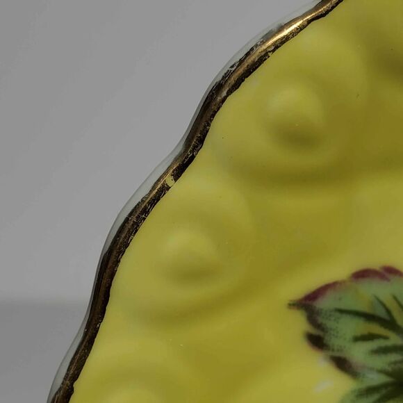 Fruit Teacup and Saucer Vintage Yellow Vintage - Picture 7 of 10